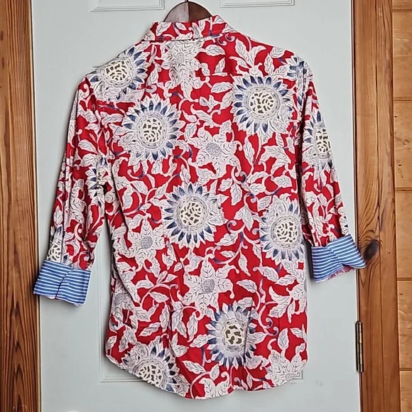 Chaps no iron button down Medium Floral - Picture 6 of 9